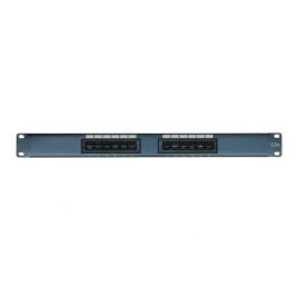 C5EPP-12PD-ENC 12 Port Cat5e Patch Panel 1RU Rack Mount