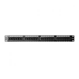 C5EPP-24PD-ENC 24 Port Cat5E Patch Panel 1RU Rack Mount