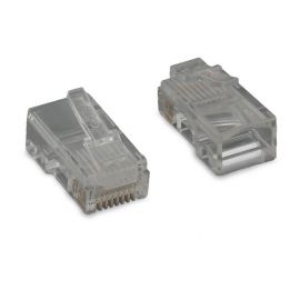 C5EST-CONN-100PK Category 5e Modular Plug, for Stranded Wire with Insert, 50u, 100pcs/bag