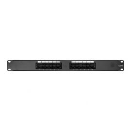 C6PP-12PD-ENC 12 Port Cat6 Patch Panel 1RU Rack Mount