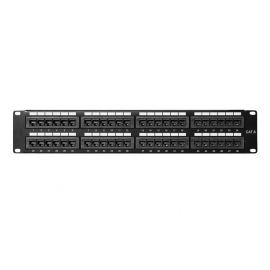 C6PP-48PD-ENC 48 Port Cat6 Patch Panel 2RU Rack Mount