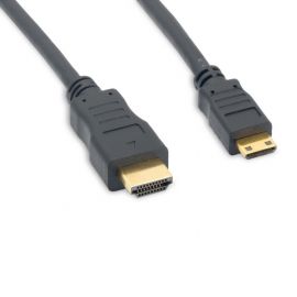 HDMIM-MHDMIM-3F HDMI Male to Mini HDMI Male Active Cable 3FT Black