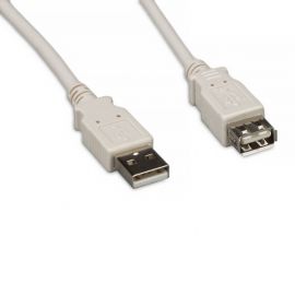 USB2.0MAFA-WH-10F USB 2.0 A Male to A Female 10FT Extension White Cable
