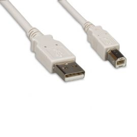 USB2.0MAMB-WH-10F USB 2.0 A Male to B Male 10FT White Cable