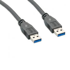 USB3.0MA2-10F USB 3.0 A Male to A Male 10FT Black Cable