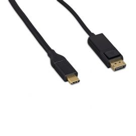 USB3.1CM-DPM-10F USB 3.1C Male To DisplayPort™ Male w/Latches4K 60Hz Black Cable 10FT