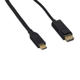USB3.1CM-DPM-6F USB 3.1C Male To DisplayPort™ Male w/Latches4K 60Hz Black Cable 6FT