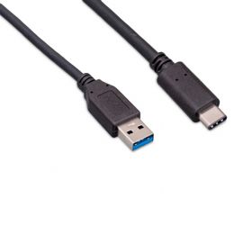 USB3.1MAMC-1M USB 3.1 G2 A Male to C Male 1 Meter 10G 3A Black Cable